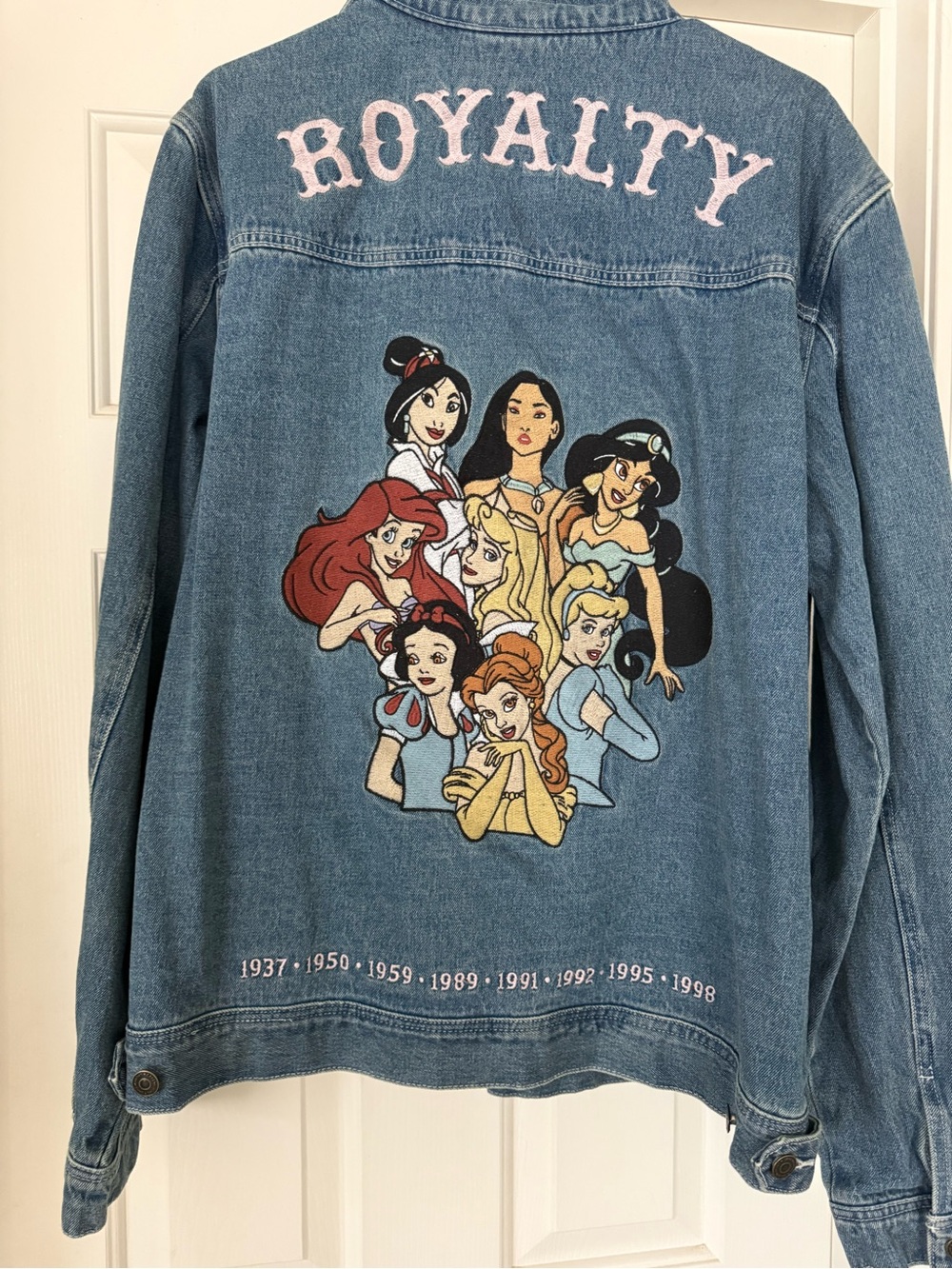 Highly coveted  "Royalty" Princess Graphic Jacket Worn/washed once